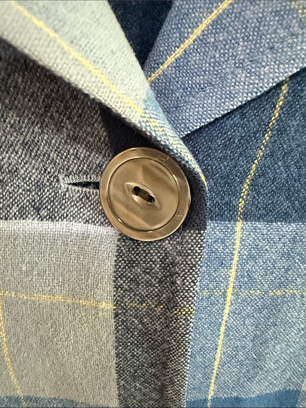 Pendleton Blue Multi-Plaid Wool Button Jacket - Picture 6 of 10